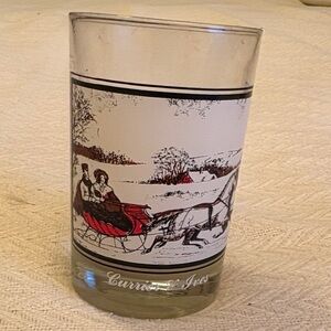 Vintage Arby’s 1978 Currier & Ives The Road In Winter collectibles tumbler glass
